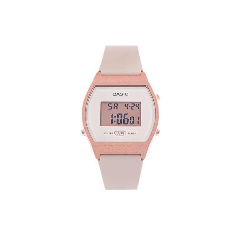 CASIO LW204-4A Unisex Rose gold Digital Watch with Pink Band