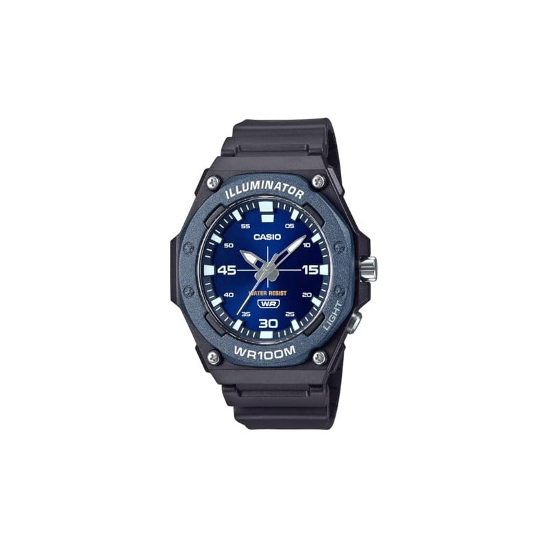 CASIO Men's MW620H-2A Analogue Watch, Blue, 53.4 x 49 x 14.6 mm