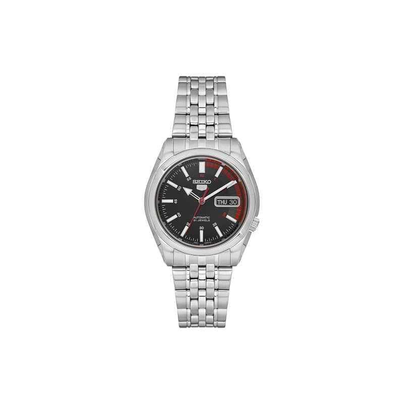 SEIKO Men's SNK375K Automatic Stainless Steel Watch, White, 36mm,…