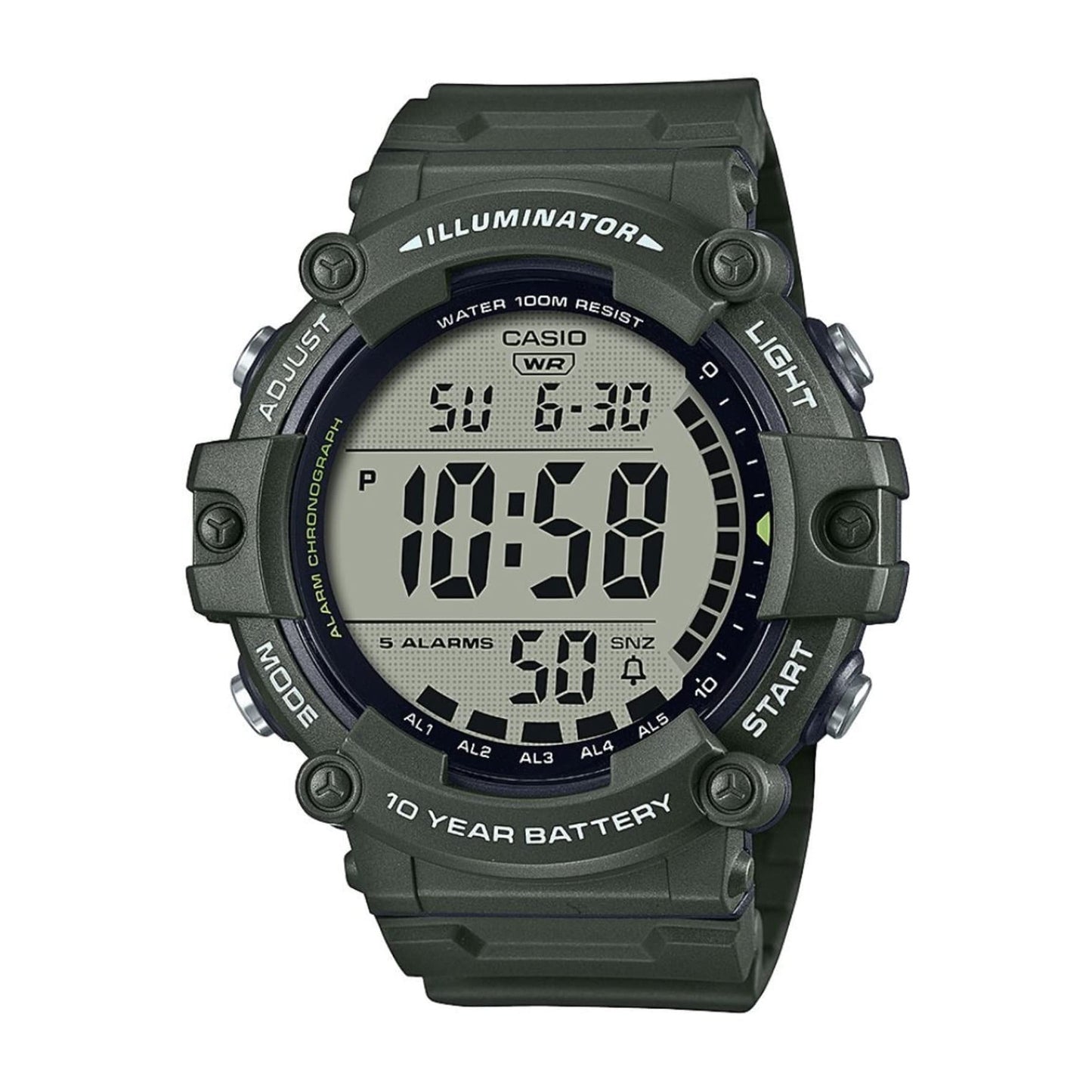 CASIO DIG XTRA LONG STRAP LED AE1500WHX-3A