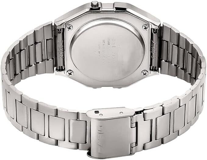 Casio A158WA-1 Unisex Watch With Stainless Steel Band Alarm AU Stock A158WA-1DF