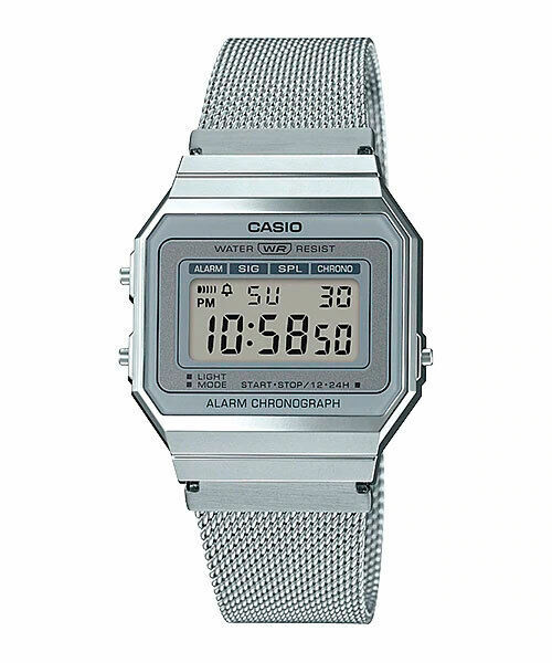 Casio A700WM-7A Digital Unisex Watch Retro Stainless Steel LED A700 AU Stock