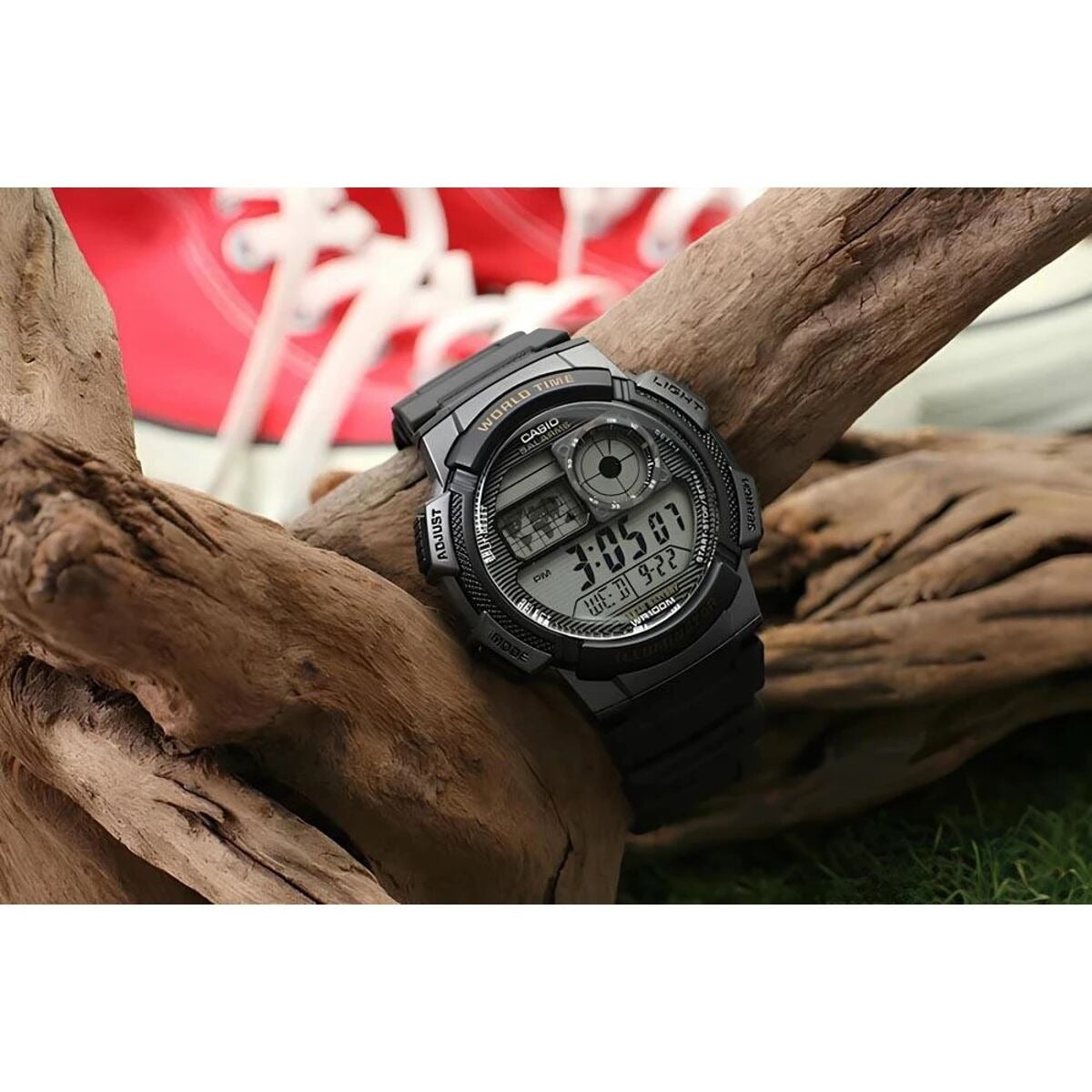 Casio AE-1000W-1AV Black Youth Series World Time Unisex Digital...