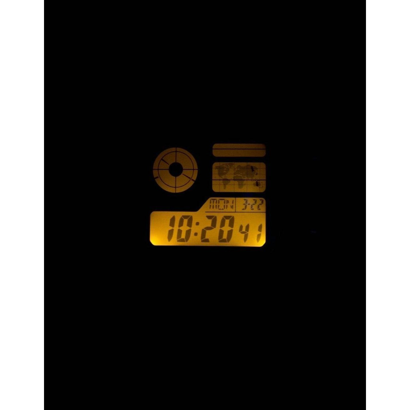 Casio Digital World Map World Time Alarm Illuminator...