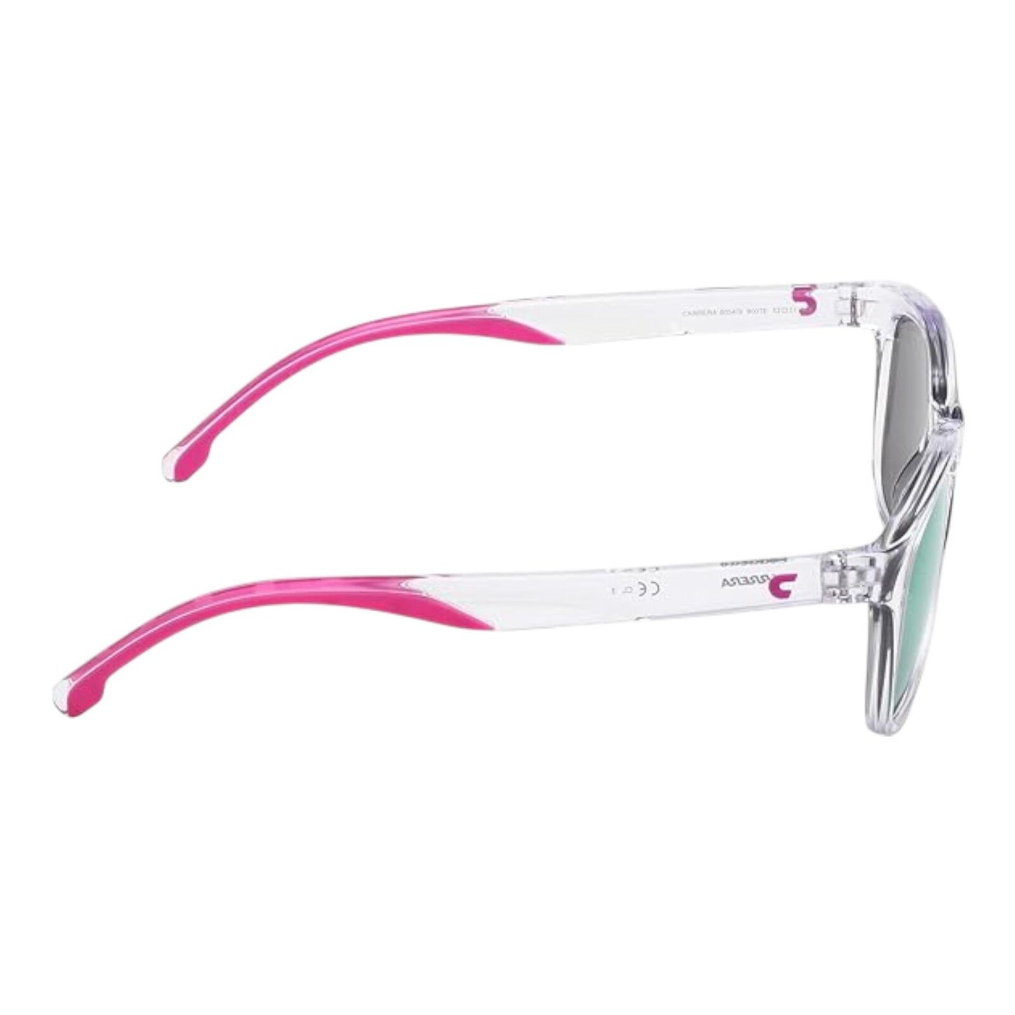 Carrera Men’s Sunglasses 8054/S Transparent White Violet Mirror 52mm Square