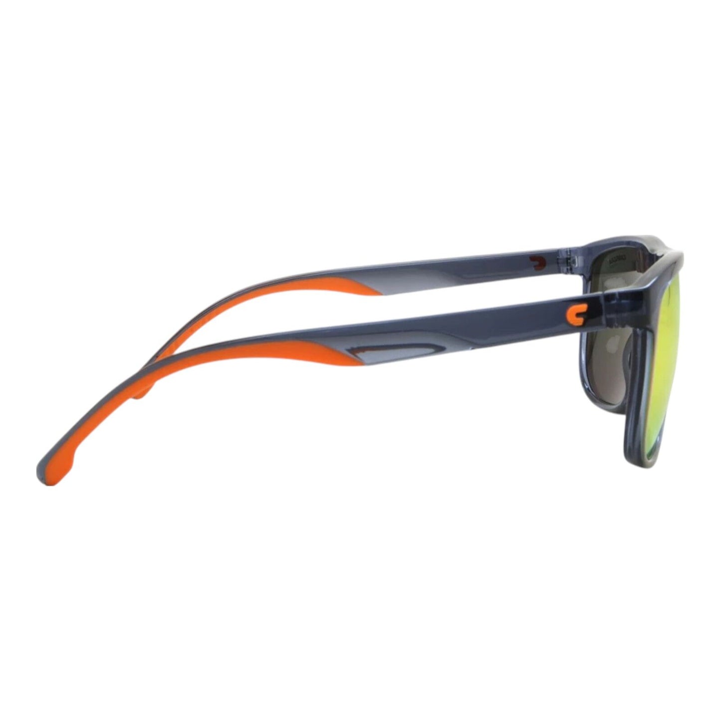 Carrera Unisex Sunglasses 8059/S RTC/UZ Blue Frame Yellow Orange Lens 58mm Squar