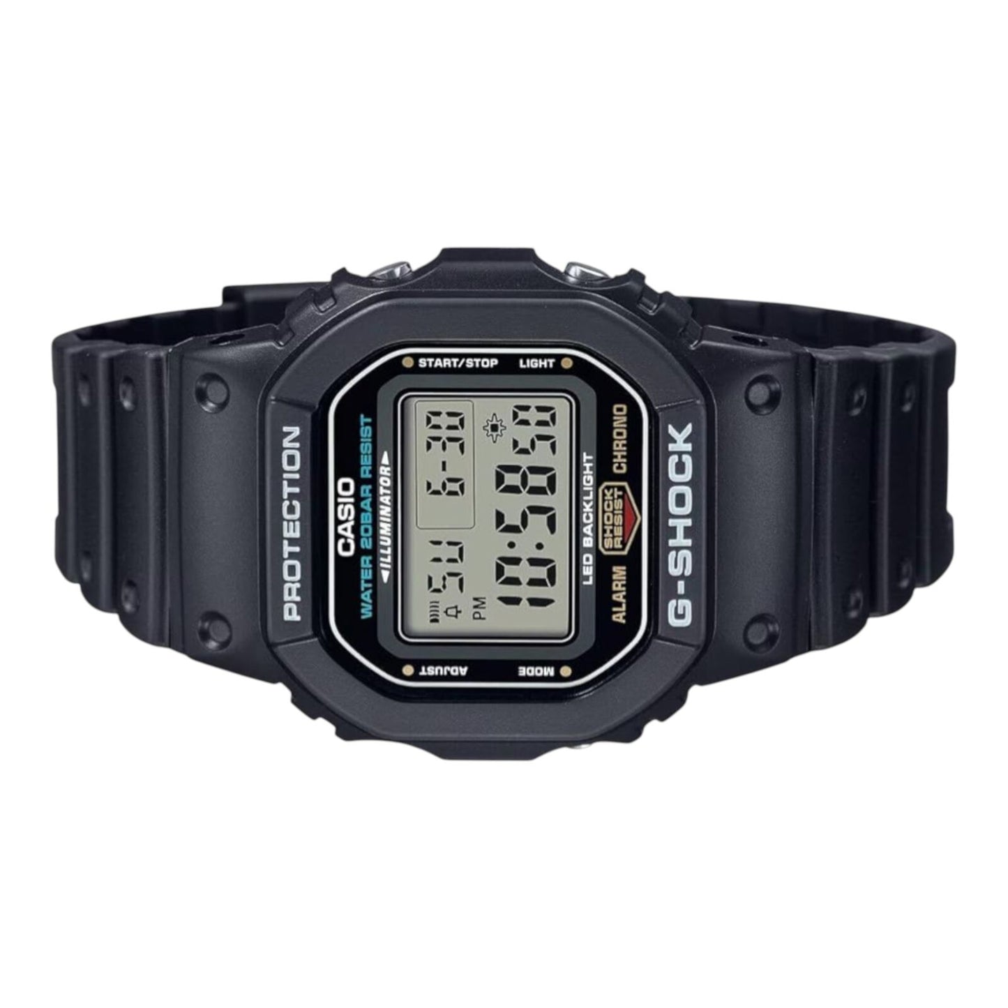Casio G-Shock DW-5600UE-1D Men's Digital Watch Black Resin Band Grey Dial