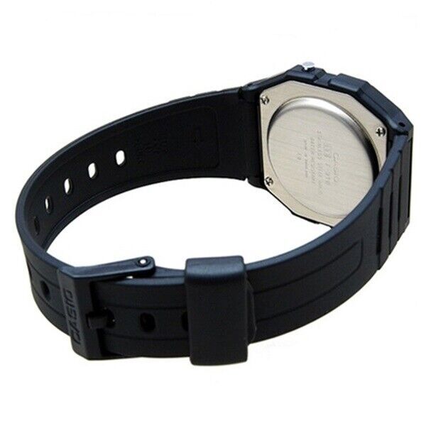 CASIO Men's F-94WA-8 LED Light Basic Digital Watch Clear/Grey Dial Black Band AU