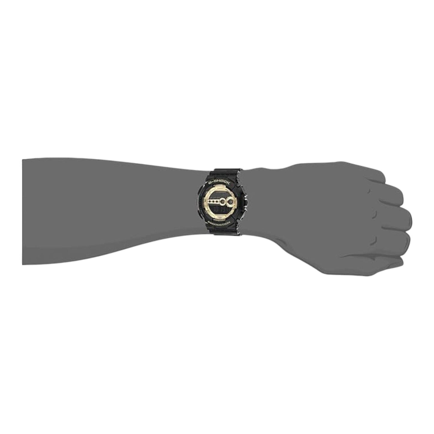 Casio G-Shock GD-100GB-1DR Mens Black Gold XL Digital Watch Shock...