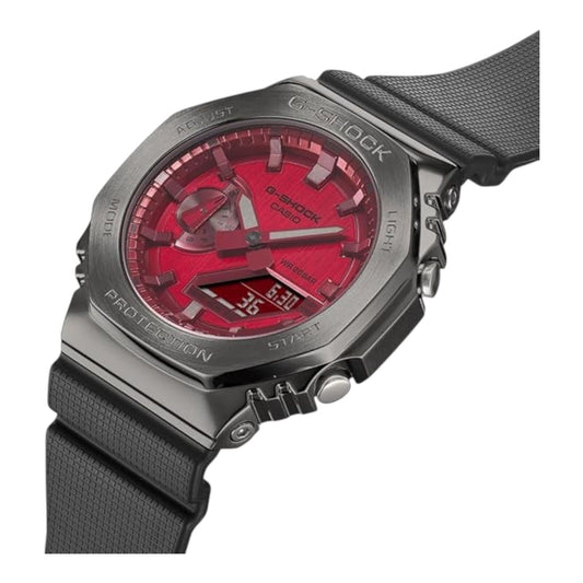 Casio G-Shock GM-2100B-4A Red Dial Men's Analog Digital Watch Resin Band