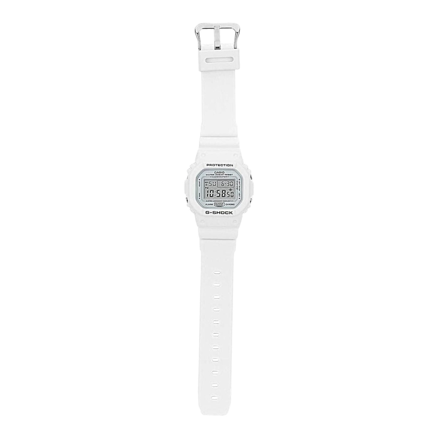 Casio G-Shock GMDS5600BA-7D Womens White Watch LED Shock 200M Slim Mid Size