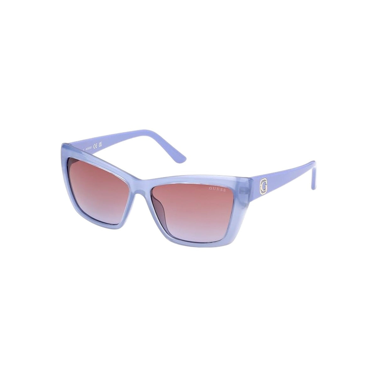 GUESS GU00098 81Z Shiny Violet Sunglasses 55/14/135 Women, 81z Shiny…
