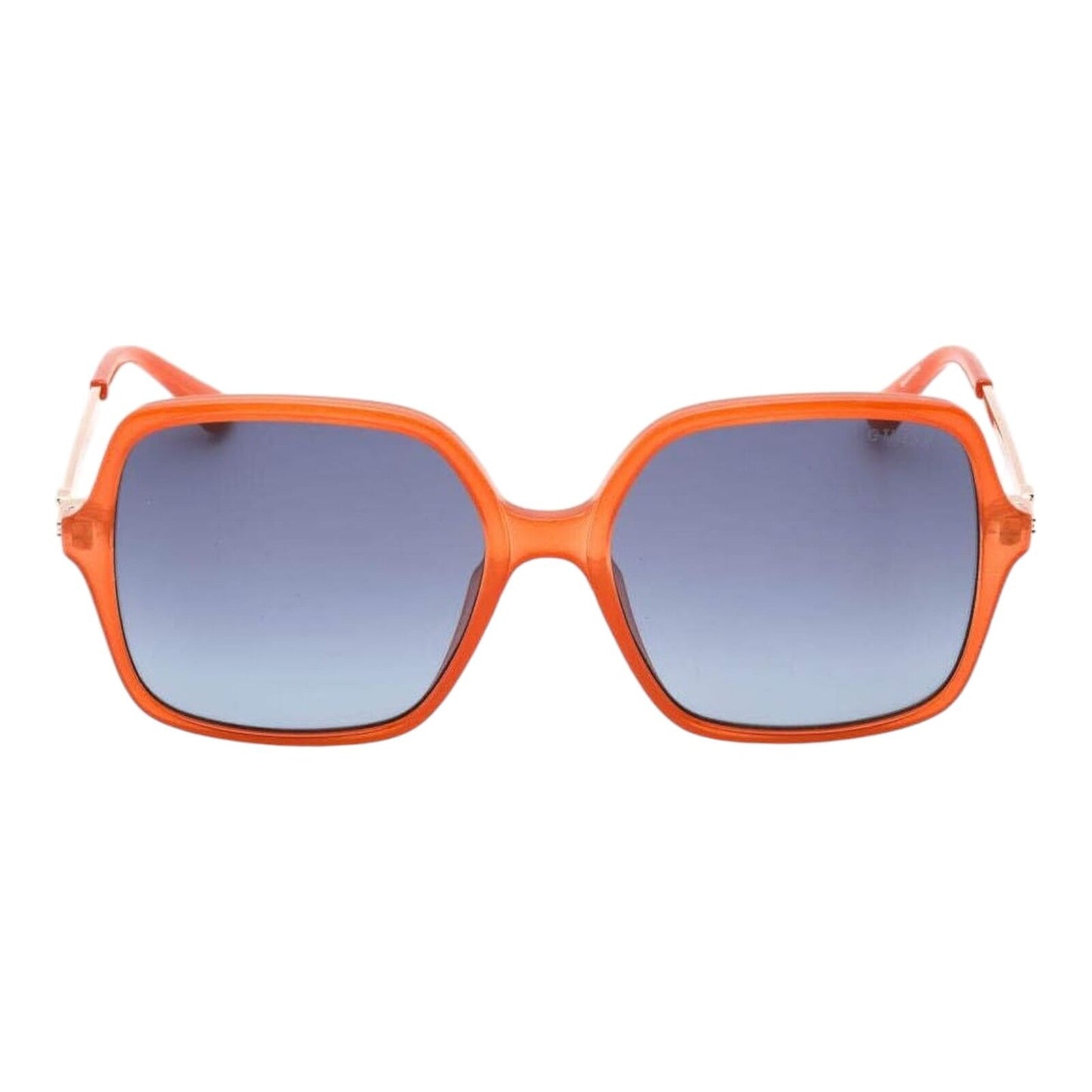 Guess GU7845 44W Women’s Orange Frame Blue Gradient Lens Square...