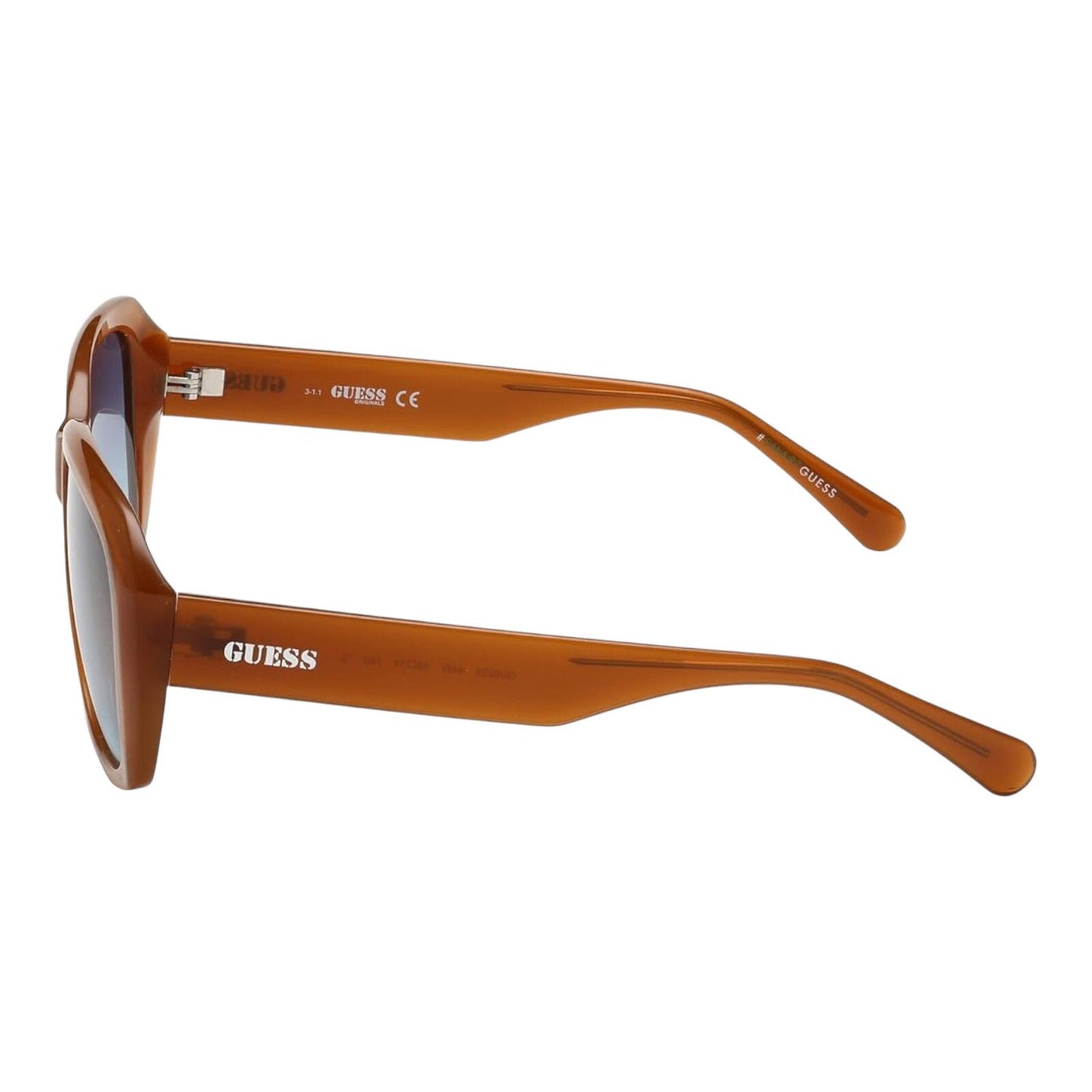 Guess GU8233 44W Women’s Orange Frame Blue Gradient Lens Square...