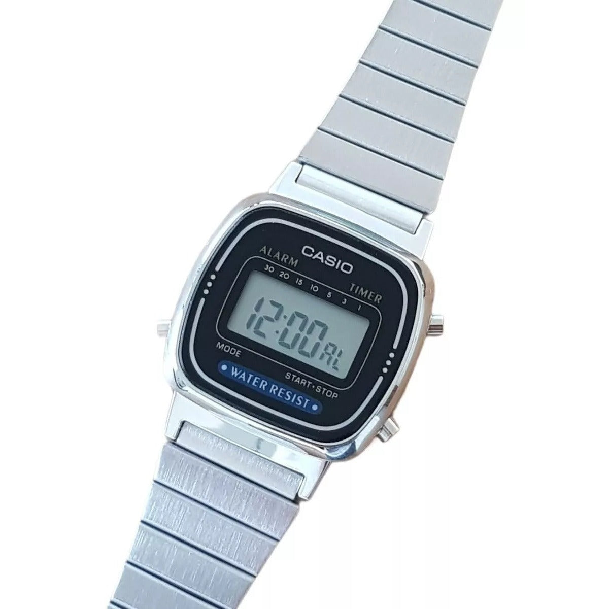 Casio LA670WA-1 LA670WA LA670 Silver Women's Ladies Digital Retro...