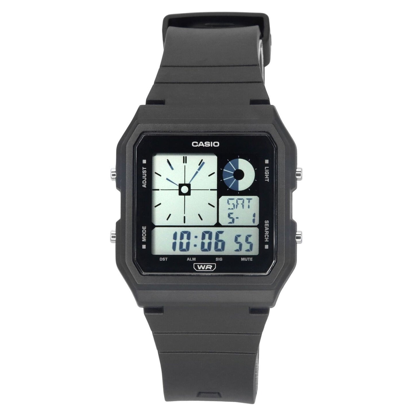 Casio LF20W-1A Chronograph Unisex Watch Resin Band 5 Alarms...