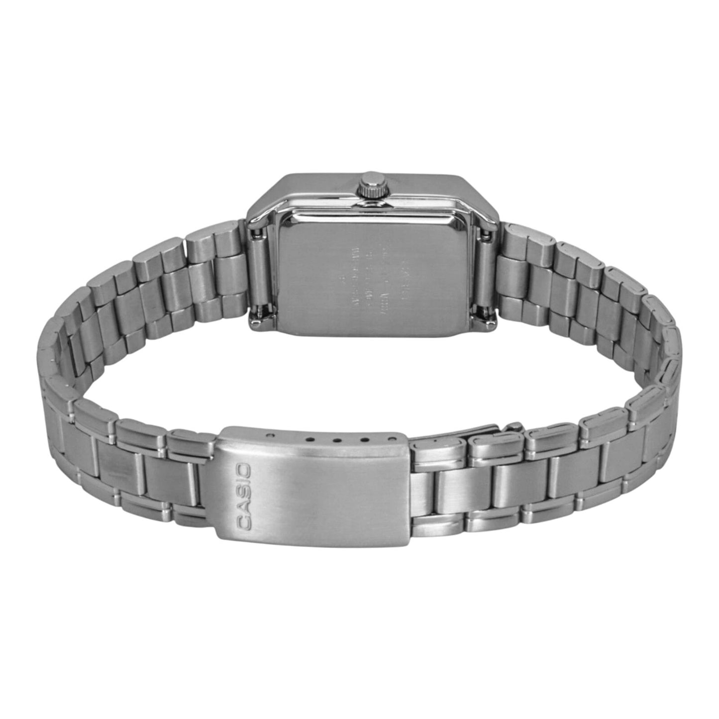 Casio LTP-V007D-7B Womens Analogue Watch White Dial Silver Band Classic Square