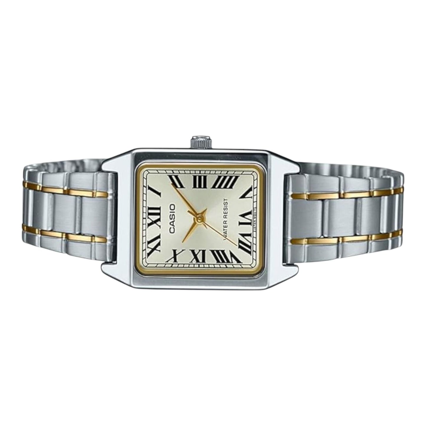Casio LTP-V007SG-9B Womens Watch Two Tone Gold Dial Steel Band...