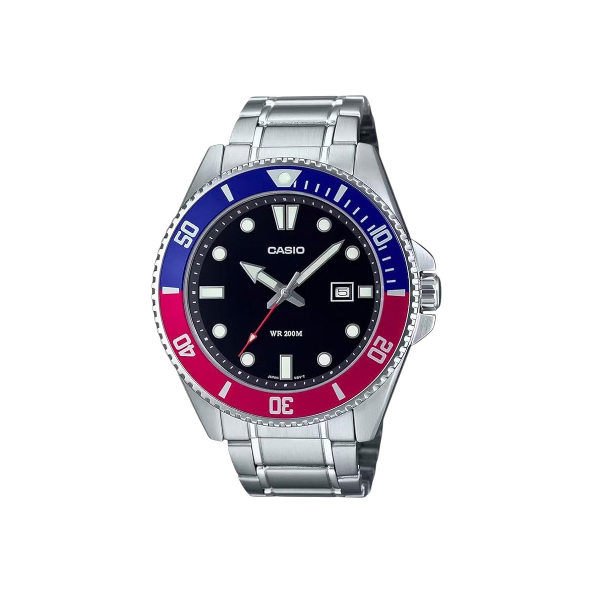 Casio MDV107D-1A3 Analog Silver Strap Unisex Adult Watch,…
