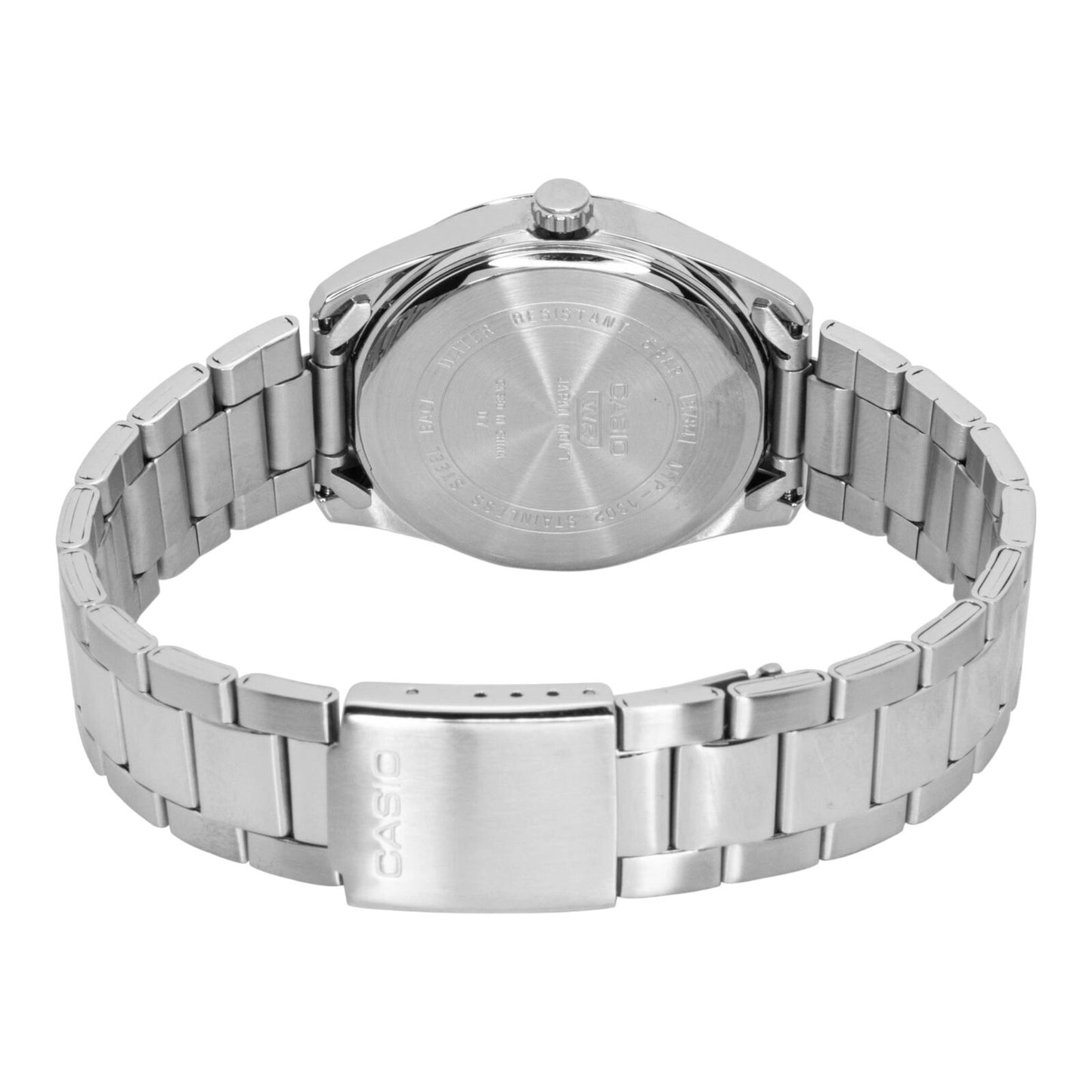 Casio MTP-1302DA-3AV Mens Green Dial Stainless Steel Quartz Watch 50M