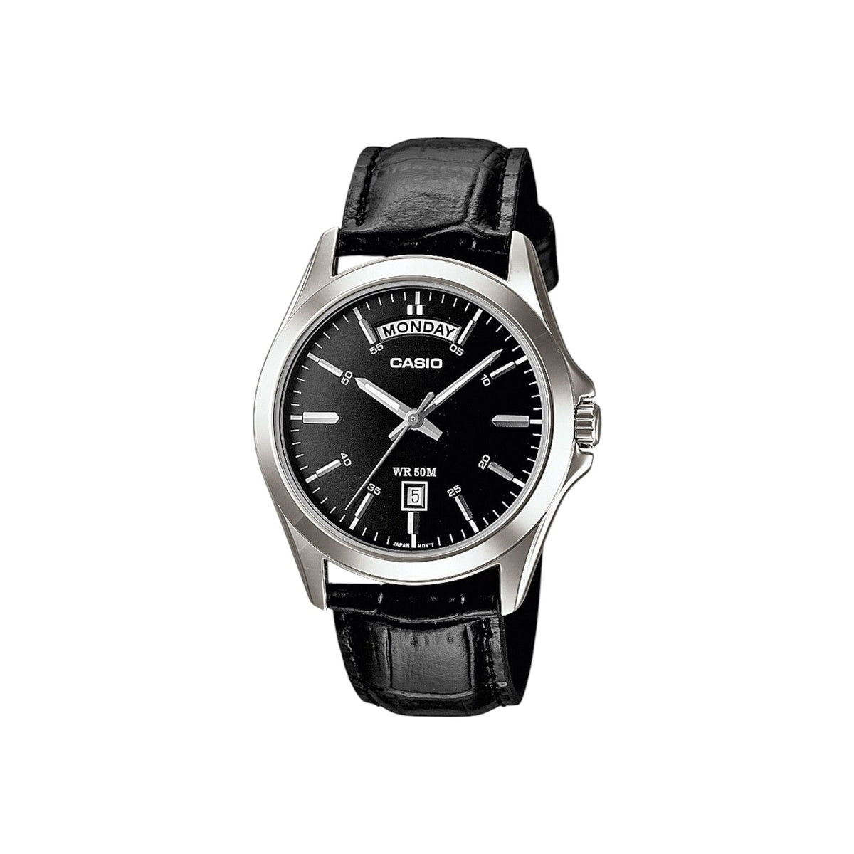 Casio MTP1370L-1A Analog Black Strap Unisex Adult Watch, Black Dial,…