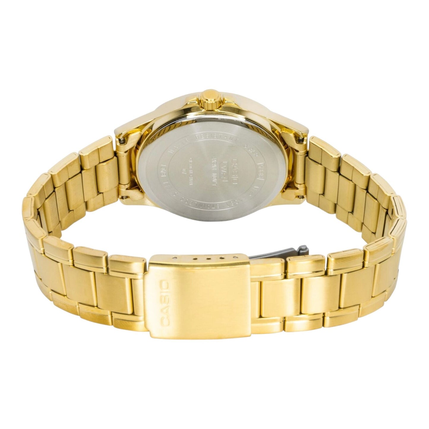 Casio MTP-1381GD-7AV Mens White Dial Gold Tone Stainless Steel Watch 50M