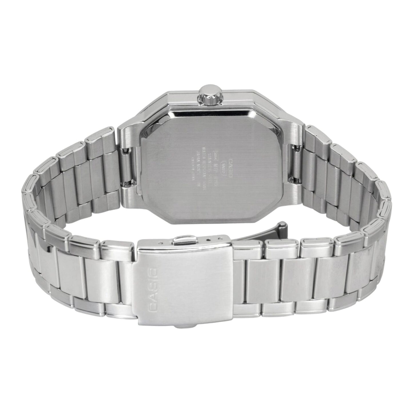 Casio MTP-B195D-7AV Mens Watch Champagne Dial Stainless Steel Bracelet Date 50m