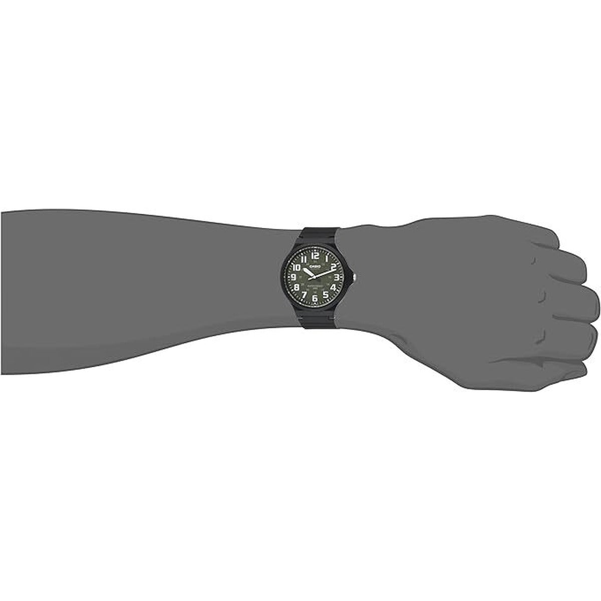 Casio General Quartz Black Resin Men's Watch MW-240-3BVDF