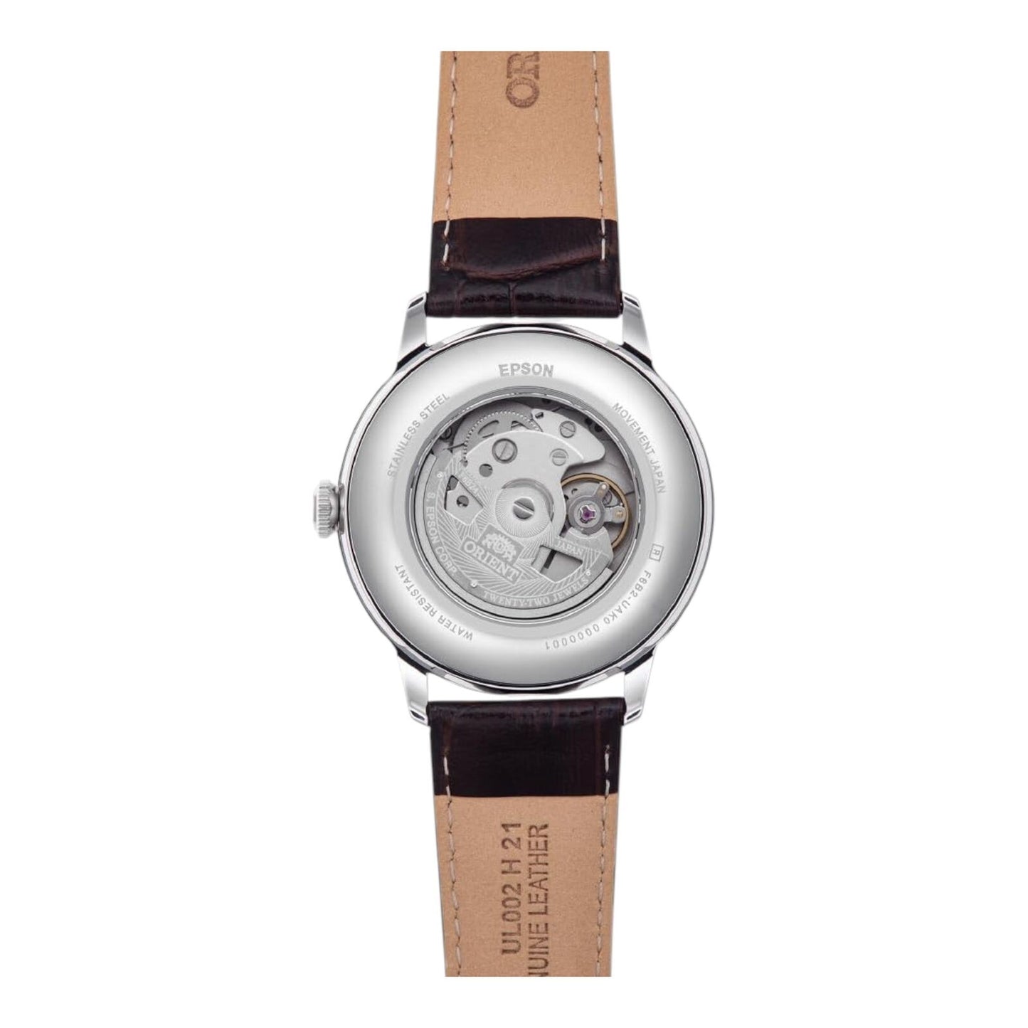 ORIENT RA-AK0803Y30B Bambino Version 9 Men's Beige Sun Moon Auto Watch 41.5mm