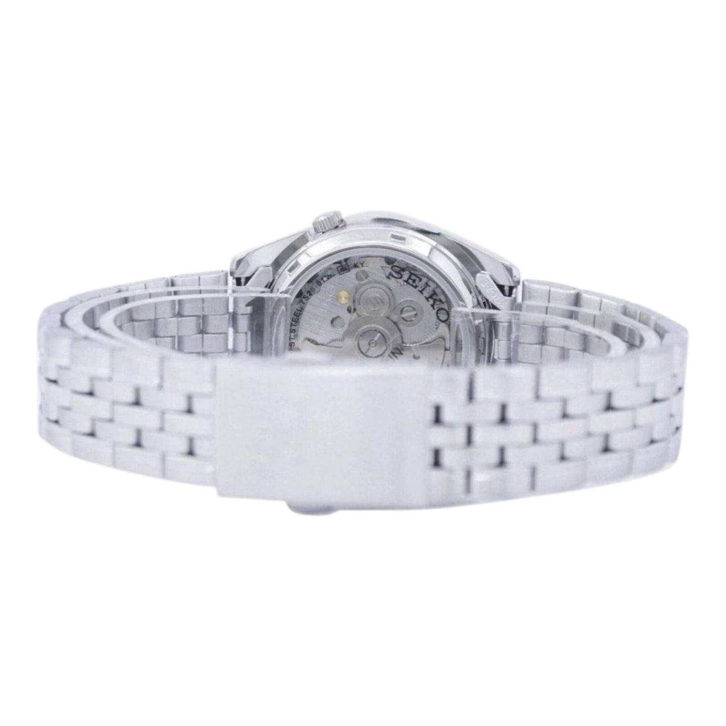 Seiko 5 SNK357K1 Men’s Automatic Watch Black Dial 21 Jewels Stainless Band