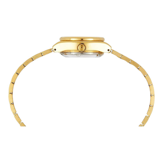 Seiko SYM600K1 Ladies Automatic Watch Gold Dial Stainless Steel 24mm 30M WR