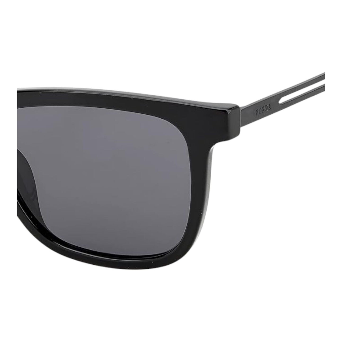 Fossil FOS 3130/G/S Men’s Rectangular Sunglasses Black Frame Grey Lens