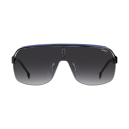 Carrera TOPCAR Mens Black Blue Sunglasses Wrap Sports Large Retro UV Protection