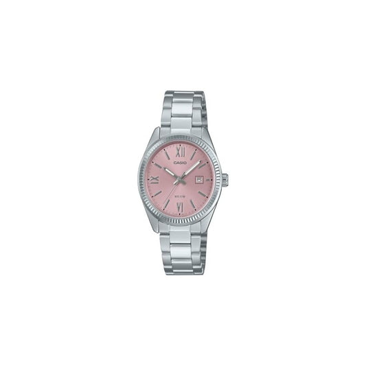 Casio Analog Stainless Steel Pink Dial Quartz LTP-1302DD-4A2V 50M…