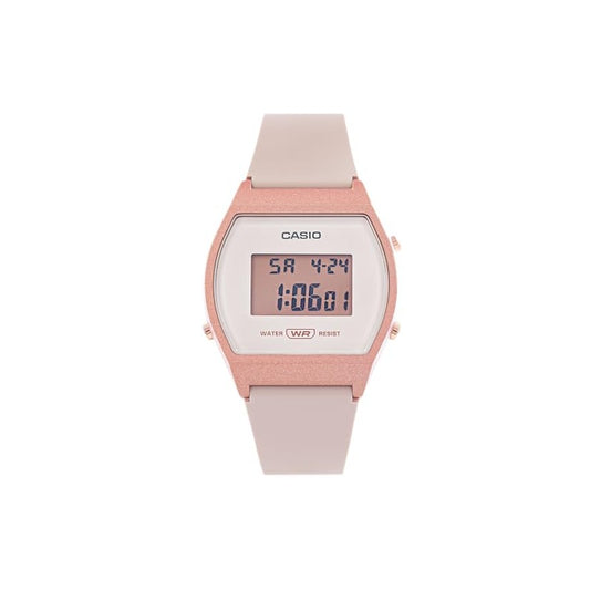 CASIO LW204-4A Unisex Rose gold Digital Watch with Pink Band