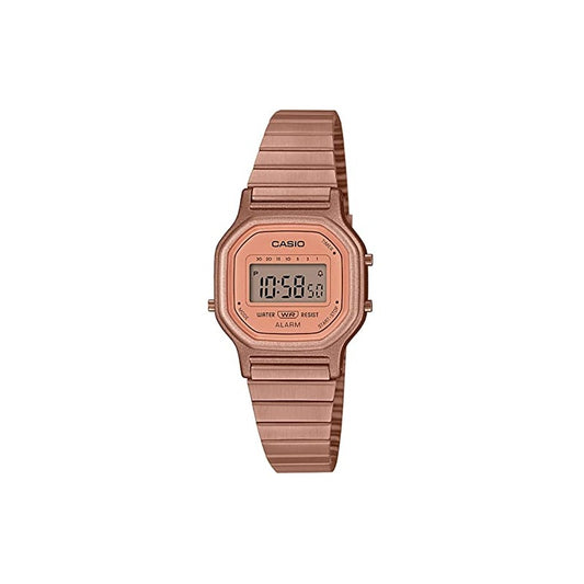 Casio LA11WR-5A Unisex Rose gold Digital Watch with Rose gold Band