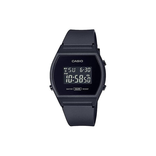 CASIO LW204-1B Unisex Black Digital Watch with Black Band