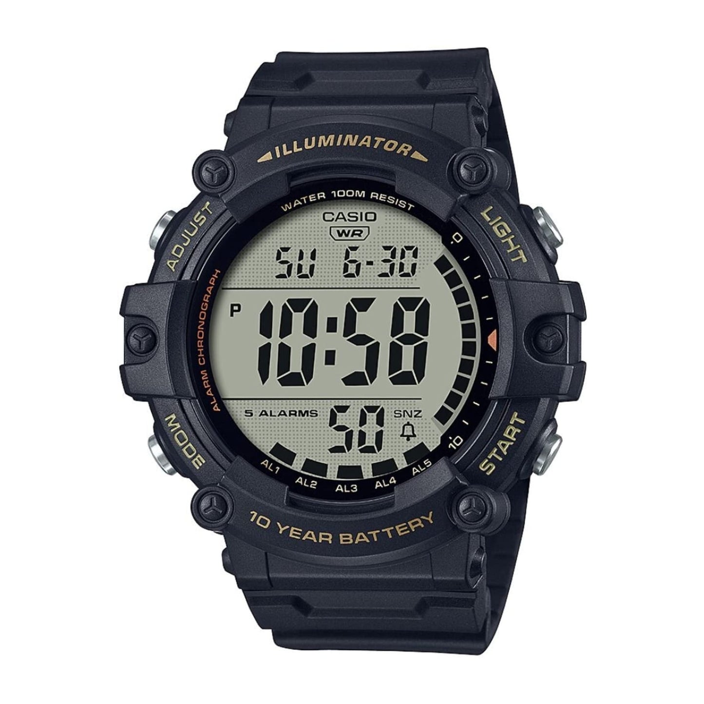 CASIO DIG XTRA LONG STRAP LED AE1500WHX-1A