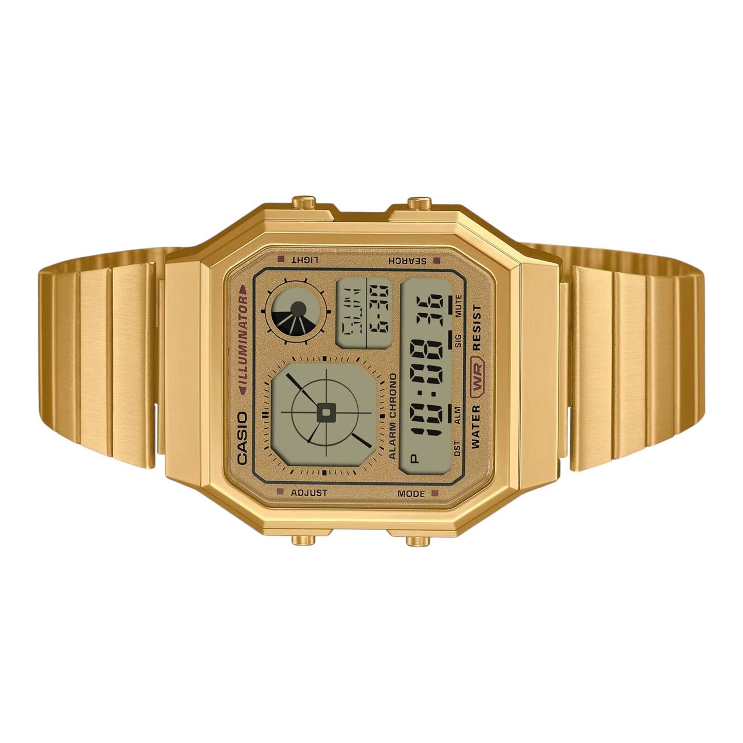 Casio A130WEG-9A Mens Digital Watch Gold Stainless Steel World...