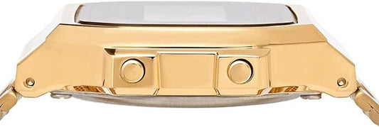 Casio Vintage A168WG-9WDF Illuminator Unisex Gold Digital Alarm Watch A168WG9W