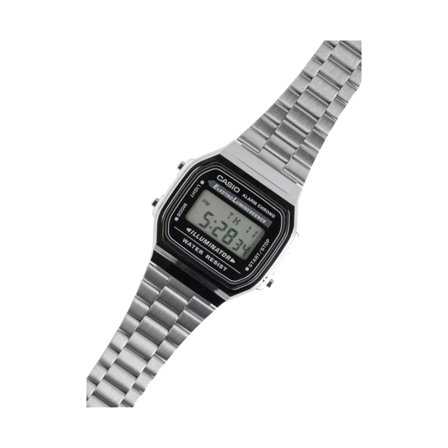 Casio Standard Digital Grey Stainless Steel Strap Watch Unisex A168WGG-1ADF-P