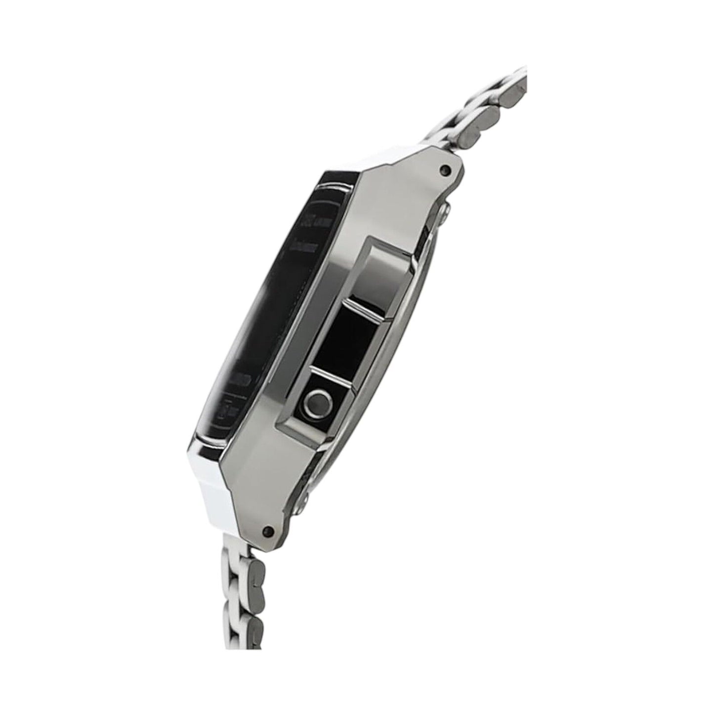 Casio A168WGG-1B Vintage Black Digital Gray Ion Plated Band Unisex Fashion Watch