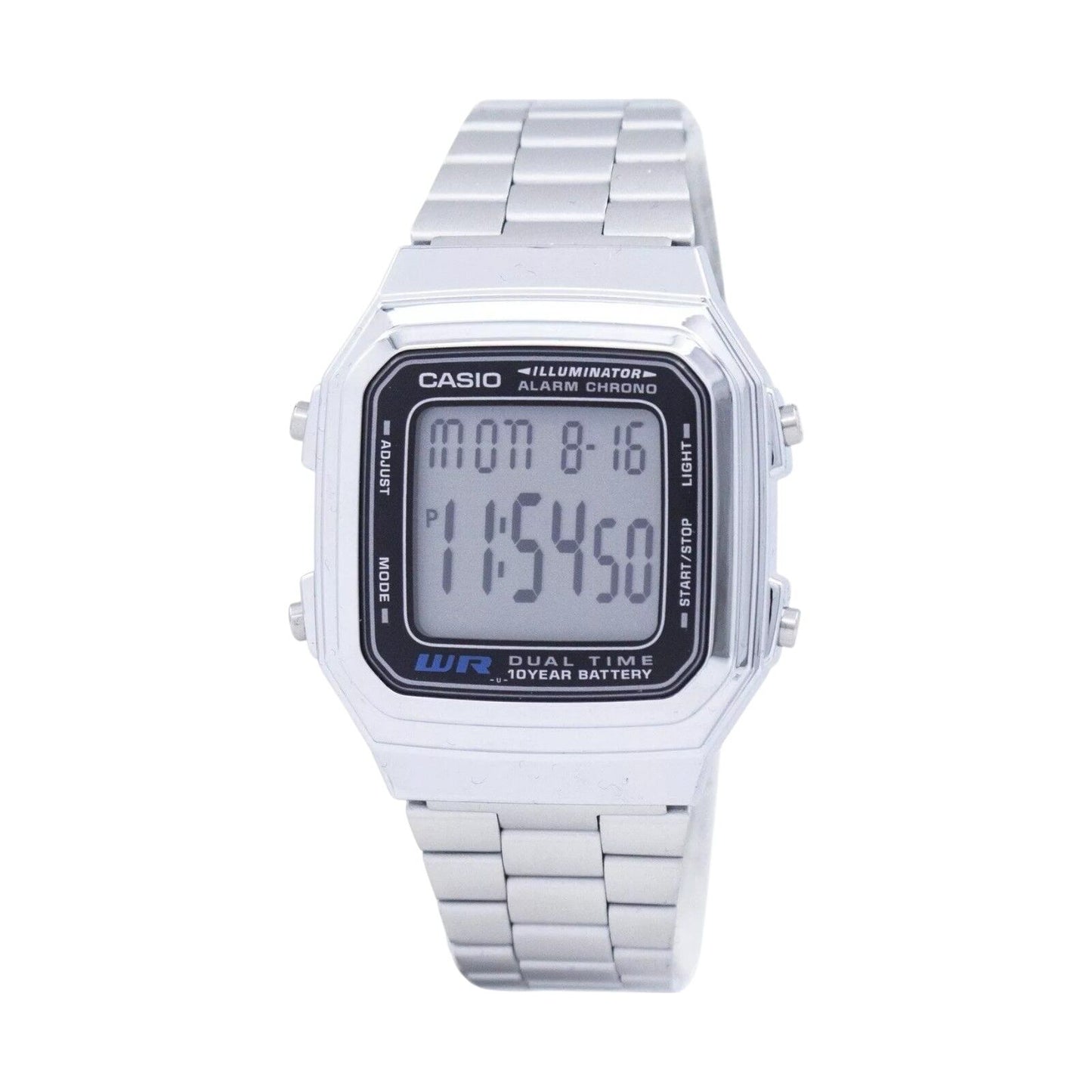 Casio Quartz Dress A178WA-1ADF Splash Resistant Men's Watch