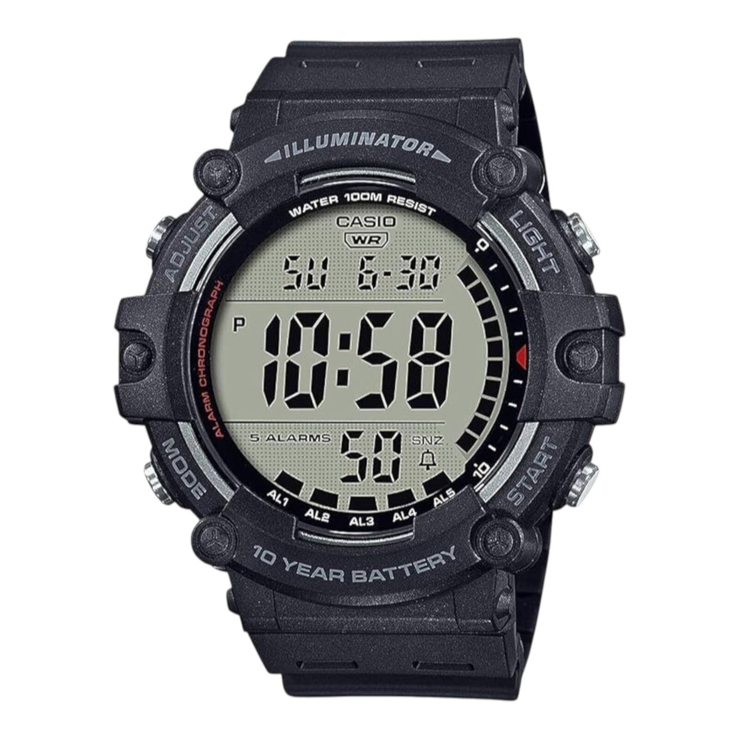 Casio Digital Black Resin Band Men's Watch AE1500WH-1A AE-1500WH-1A / -1AVDF