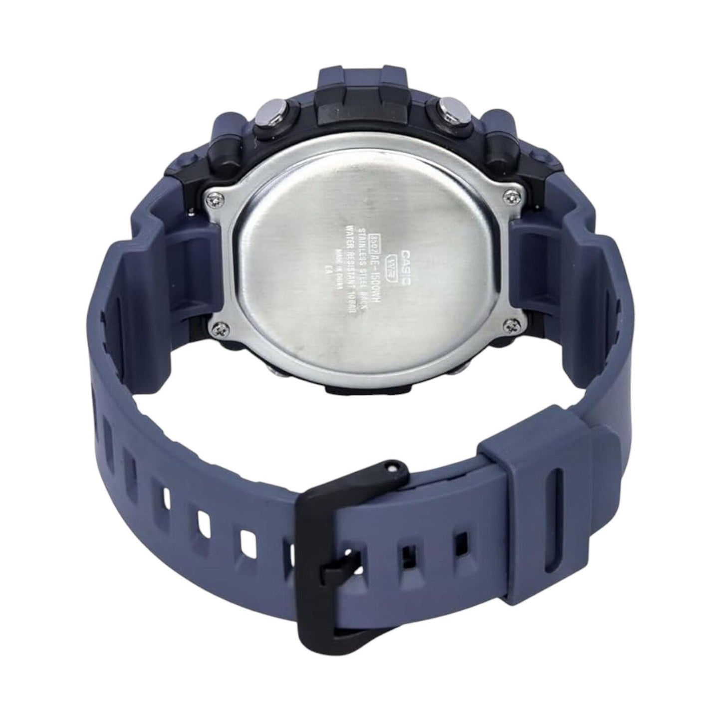 Casio AE-1500WH-2A Men's Wide Face Blue Digital Resin Strap Watch