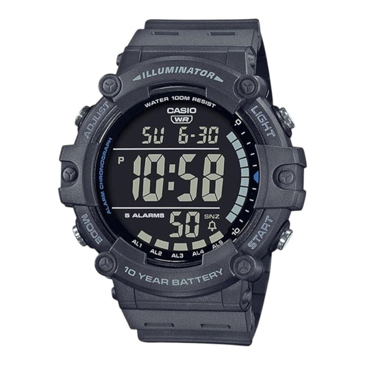 Casio AE-1500WH-8BV Chronograph Watch Gray Resin Band Alarm Illuminator AU Stock