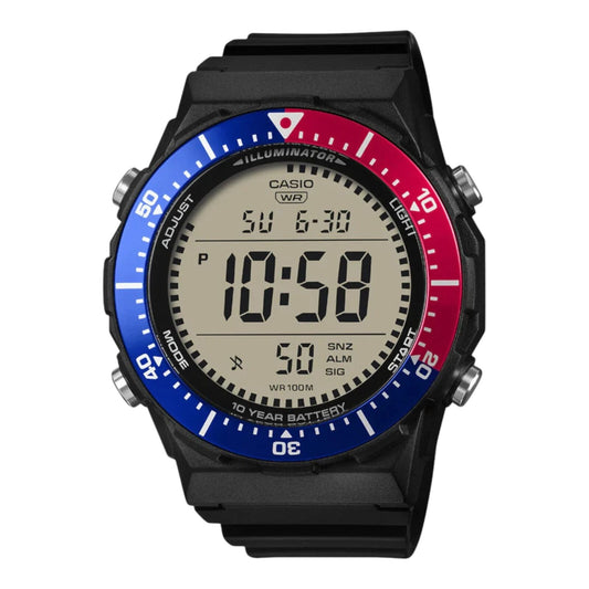 Casio AE-1700H-1A2V Mens Digital Watch Black Band Blue Face 100m...