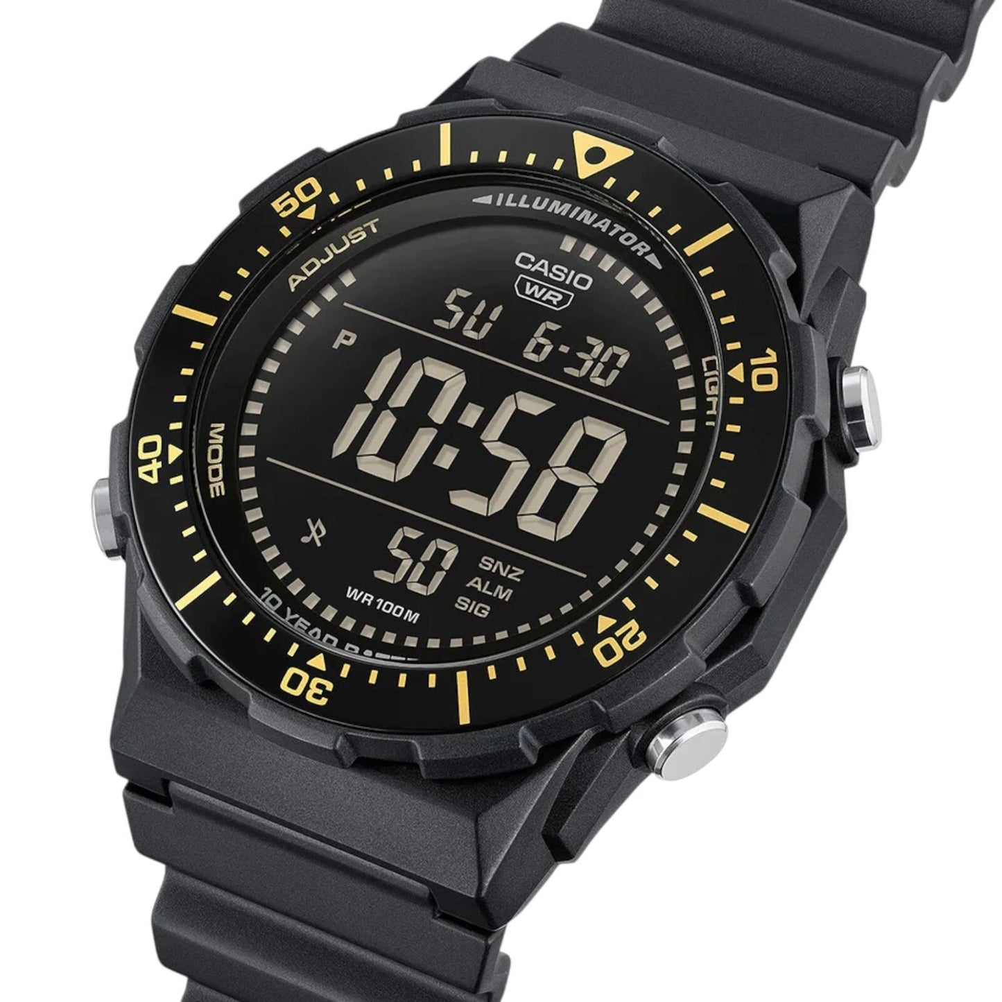 Casio AE-1700H-1BV Mens Digital Watch Black Resin Band Black Face...