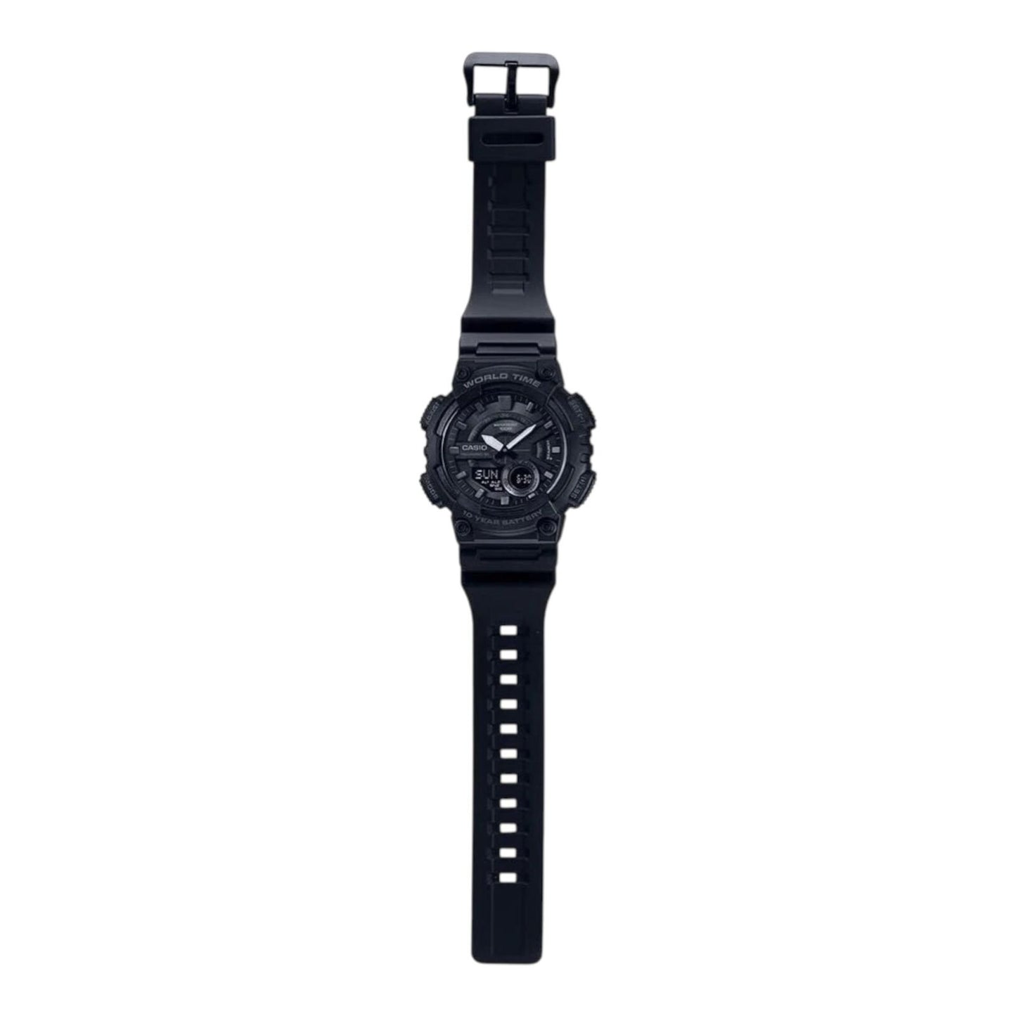 Casio AEQ-110W-1BV Mens Analog Digital Watch 100M World Time 10...