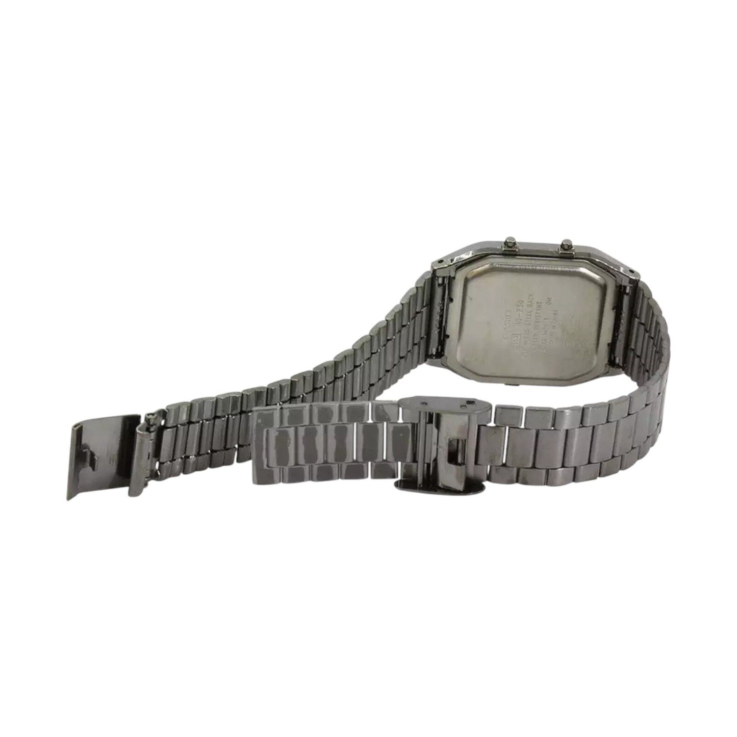 Casio AQ-230GG-2A Grey Blue Stainless Steel Retro Digital Analog...
